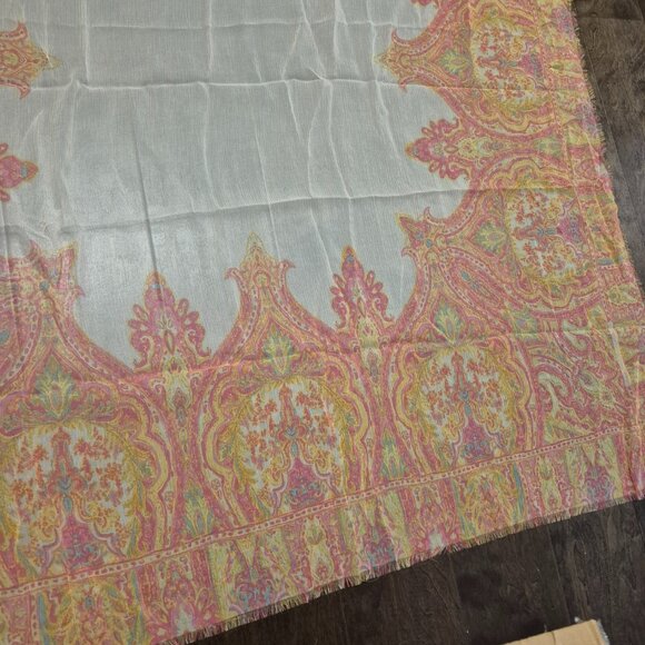 NWT Ralph Lauren 100% Silk Square Scarf - Picture 7 of 7